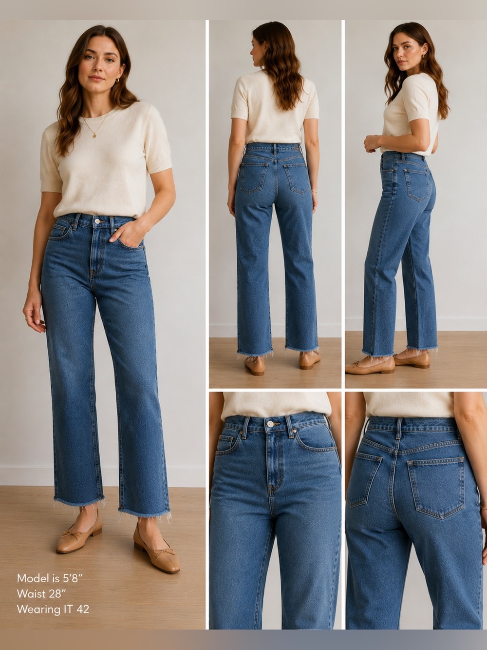 Loro Piana Women’s Jeans IT 42 | High Rise Straight Leg Raw Hem